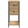 vidaXL Bedside Cabinet Artisan oak 32 x 42 x 70 cm Engineered wood