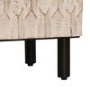 vidaXL Sideboard White Wash Finish Solid Mango Wood