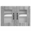 vidaXL Kitchen Cabinet with Shelf 2 pcs Grey Sonoma 60 x 31 x 40 cm