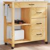 vidaXL Kitchen Trolley MONZA 84x40x88.5 cm Solid Wood Pine
