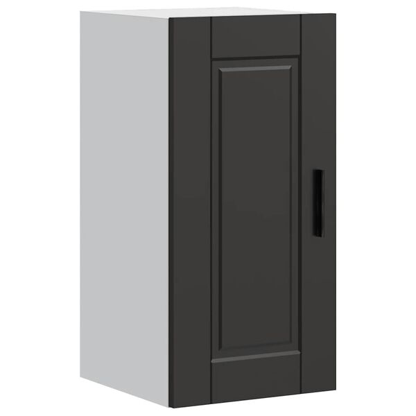 vidaXL Kitchen Wall Cabinet Porto Black Engineered Wood