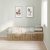 vidaXL Bed Frame with Drawer Artisan Oak 100 x 200 cm Engineered Wood