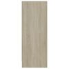 vidaXL Shoe Cabinet Sonoma Oak 60x35x92 cm Engineered Wood