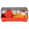 vidaXL Hamster Cage Red 58x32x36 cm Polypropylene and Metal