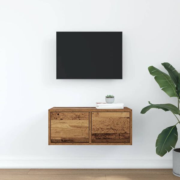 vidaXL TV Cabinet Old Wood 60x31x25.5 cm Engineered Wood