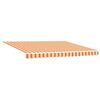 vidaXL Retractable Awning Manual Yellow and orange 400 x 300 cm Fabric