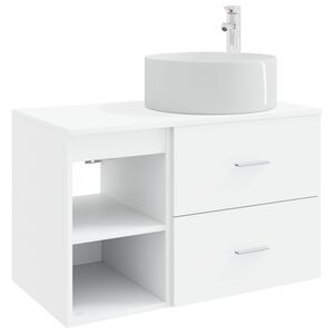 vidaXL Bathroom Cabinet Set 2 pcs White 79.5 x 44.5 x 80 cm