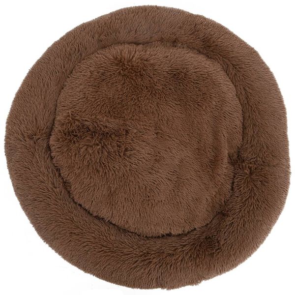 vidaXL Washable Dog & Cat Cushion Brown 90x90x16 cm Plush