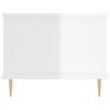 vidaXL Coffee Table High Gloss White 90x50x40 cm Engineered Wood
