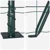 vidaXL Fence with Posts Green 0.6 x 10 m Steel