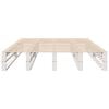vidaXL Bed Frame without Mattress White 140x190 cm Solid Wood Pine