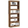 vidaXL Book Cabinet Old Wood 80 x 30 x 198 cm Engineered Wood