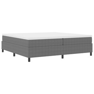 vidaXL Platform Bed Frame Light Grey 200 x 200 cm Fabric