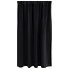 vidaXL Blackout Curtains with Rings 2 pcs Black 140 x 140 cm Polyester
