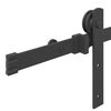 vidaXL Sliding Door Hardware Kit 213 cm Steel Black