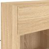 vidaXL TV Wall Cabinet with LED Lights Sonoma Oak 78.5x30x60.5 cm