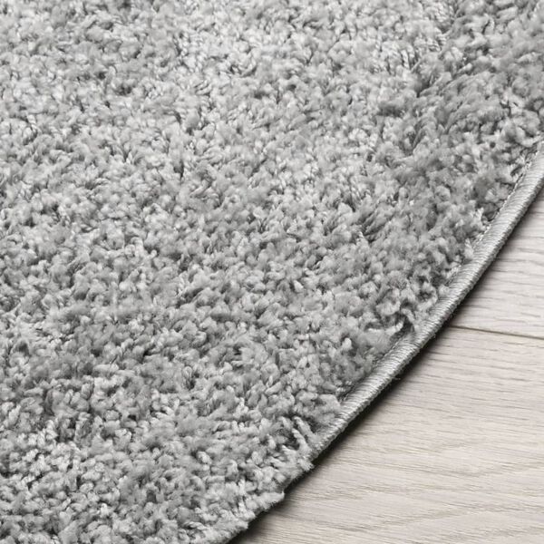 vidaXL Shaggy Rug PAMPLONA High Pile Modern Grey &Oslash; 240 cm