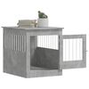 vidaXL Dog Crate Furniture Concrete Grey 64.5x80x71 cm Engineered Wood
