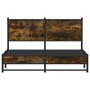 vidaXL Metal Bed Frame without Mattress Smoked Oak 150x200 cm King Size