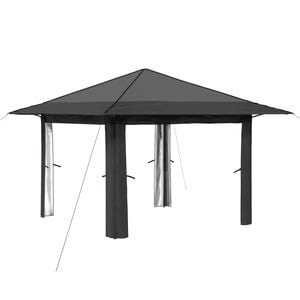 vidaXL Gazebo without Sidewall 3.3 x 3.3 m Light Grey and Anthracite
