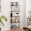vidaXL Bookshelf Smoked Oak 60 x 24 x 168 cm Engineered wood