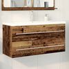 vidaXL Bathroom Sink Cabinet 2 pcs Old Wood 100 x 38.5 x 48 cm