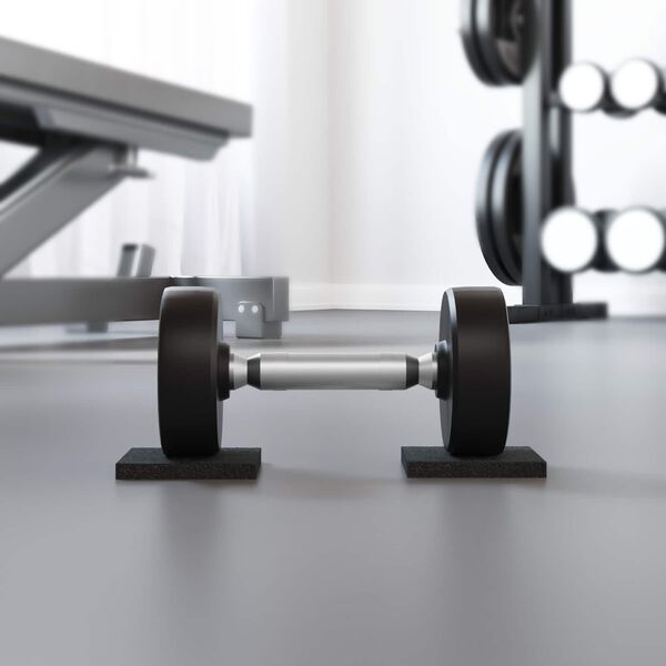 vidaXL Rubber Granulate Patio Pad Black 6 x 9 x 1 cm Rubber