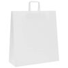 vidaXL Paper Bags 250 pcs with Handles White 45x17x48 cm