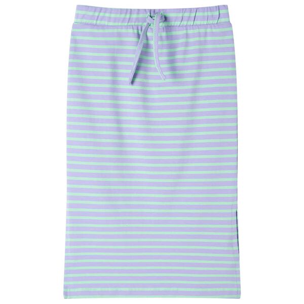 Kids' Straight Skirt with Stripes Bright Mint 104