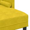 vidaXL Sofa Set Yellow 173 x 131 x 67 cm Velvet