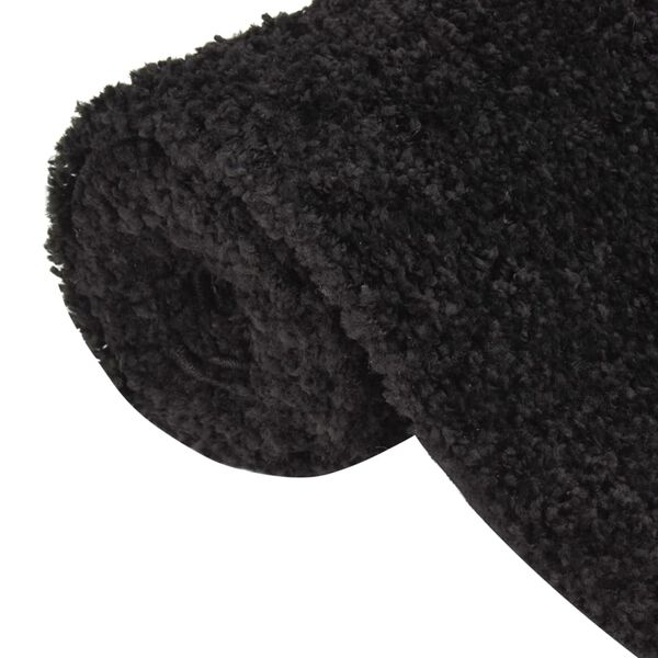 vidaXL Shaggy Rug High Pile Black 120x170 cm