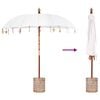 vidaXL Balinese Parasol with Base 260 210-220 cm