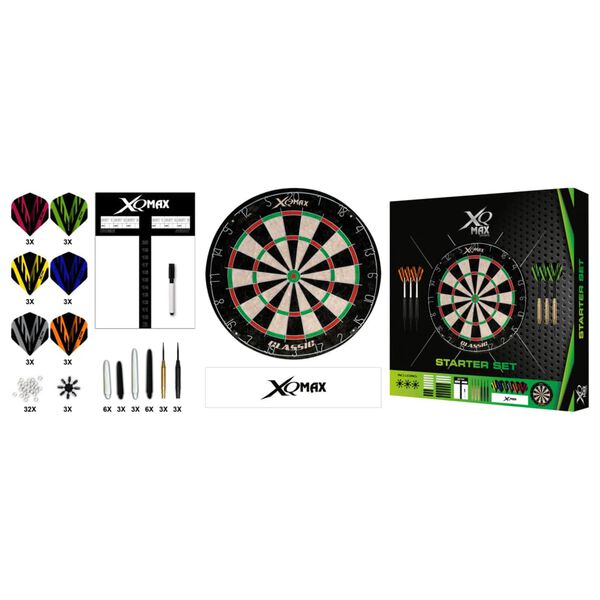XQmax Darts 90 Piece Starter Dart Set 23 g Brass Steel