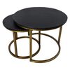 HSM Collection 2 Piece Coffee Table Set Finnley Round