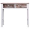 vidaXL Console Table Brown 90x30x77 cm Wood