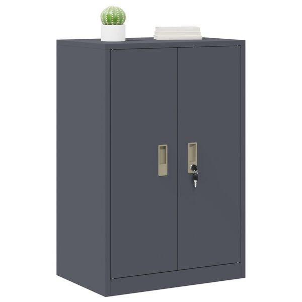 vidaXL Storage Cabinet Anthracite 60 x 40 x 90 cm Steel