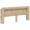 vidaXL Headboard Cabinet with Storage Sonoma Oak Engineered Wood