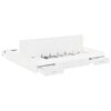 vidaXL Storage Bed Frame with Door White 200 x 200 cm Engineered Wood