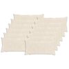 vidaXL Cushion Cover 12 pcs HEERLEN White 40 x 80 cm Faux Rabbit Fur