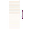vidaXL Zebra Blind Marble Beige 65x150 cm Fabric Width 60.9 cm Polyester