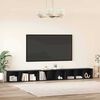 vidaXL TV Cabinet Set Wall-mounted 3 pcs Black Oak 37 x 35 x 107.5 cm