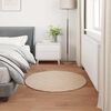 vidaXL Faux Rabbit Fur Rug Olite Taupe &Oslash; 100 cm Polyester