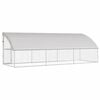 vidaXL Dog Kennel 3 pcs Silver 6 x 2 x 2 m Galvanised steel