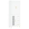 vidaXL Highboard White 69.5x34x180 cm Engineered Wood