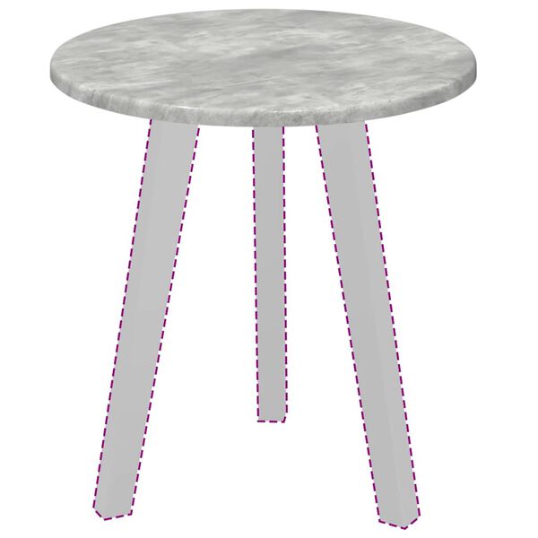 vidaXL Table Top Concrete grey 40 x 40 x 1.5 cm Engineered Wood