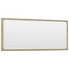 vidaXL Bathroom Mirror Sonoma Oak 90x1.5x37 cm Engineered Wood
