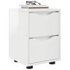 vidaXL Bedside Tables 2 pcs High Gloss White 30.5 x 30 x 43 cm