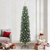 vidaXL Artificial Christmas Tree with 300 LEDs with Stand Green 240 cm