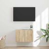 vidaXL TV Wall Cabinet Sonoma Oak 59.5 x 31 x 40 cm Engineered Wood