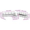vidaXL Sofa Sets 9 pcs Natural Solid Acacia Wood